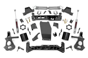 GMC Sierra 1500 Suspension Lift Kit - Rough Country - 7 Inch Lift Kit | Alum/Stamp Steel - '14-'18